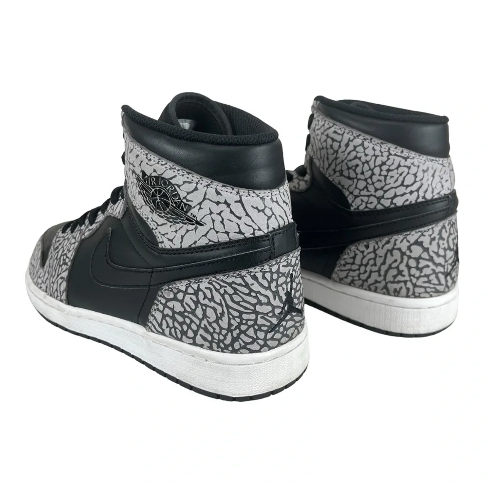 Nike Air Jordan 1 Retro High Black Elephant Men Size 10.5 839115 013‎